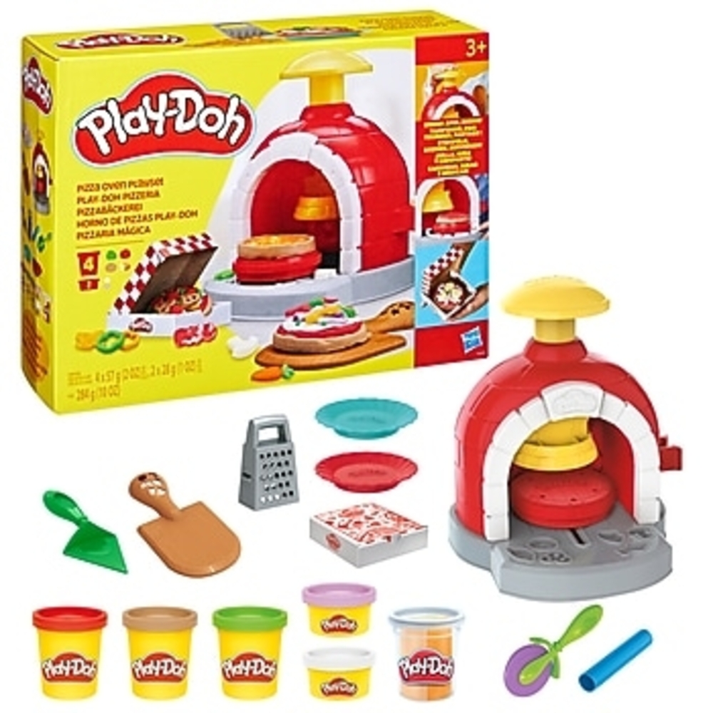 Pizza Oven Playset with Red and Yellow Colors